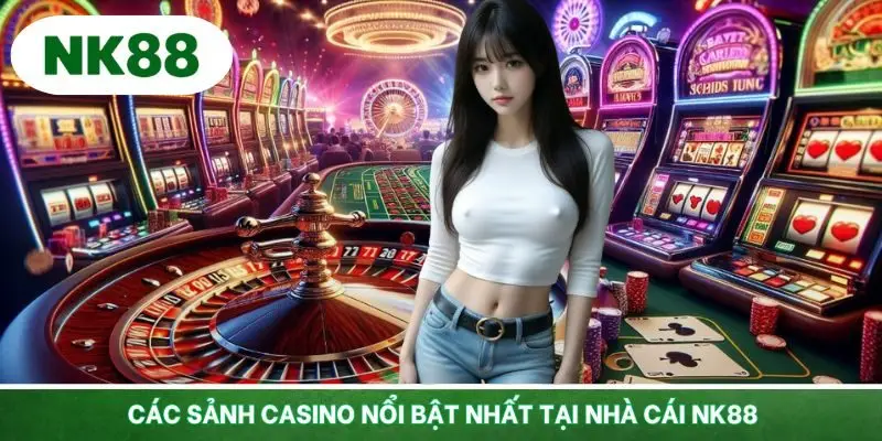 Các sảnh casino nổi bật nhất tại nhà cái NK88